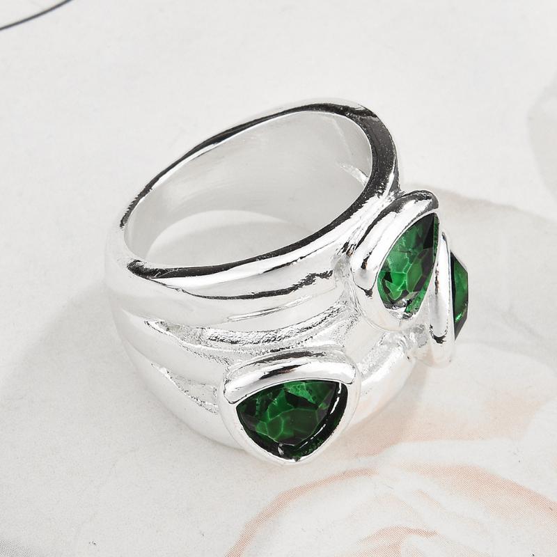 Minimalist Rhinestone Open Ring For Women Korean Fashion Geometry Adjustable Knuckle Ring Party Jewelry Lady Gift