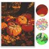 Halloween Diamantmalerei Set Handgemacht DIY Malerei Heimdekoration Malerei Ernte Kürbis Herbstblätter Kunstwerk