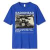 Radiohead Pánska Móda Vintage Klasické Tričká Turné po Severnej Amerike Rockový Chlapec Camisetas Hombre Street Chlapci Bavlnené Tričko Nadrozmerné Topy