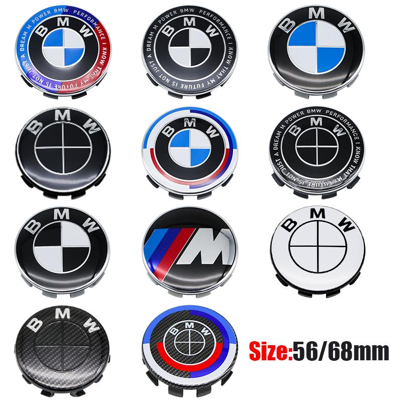 AAAQA1 4Pcs 56MM 68MM Car Wheel Center Cap Hub Covers For BMW M Logo E84 E83 X1 X2 X3 F48 G01 X4 X5 X6 Badge Auto Tuning Accessories