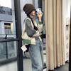 Hong Kong-Style Patchwork Cozy Loose Fit Cotton Jacket for Women Autumn Winter