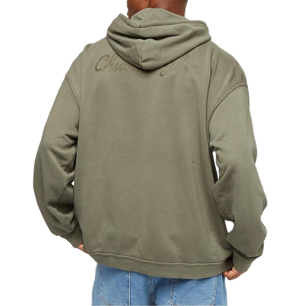 Converse Sweatshirts Unisex Green Hooded Moderate Regular 10025456-A05