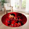 Ronaldo's Round Floor Rug Suitable for Bedrooms Hallway Kitchen Game Room Antislip Round Carpet Office home decor