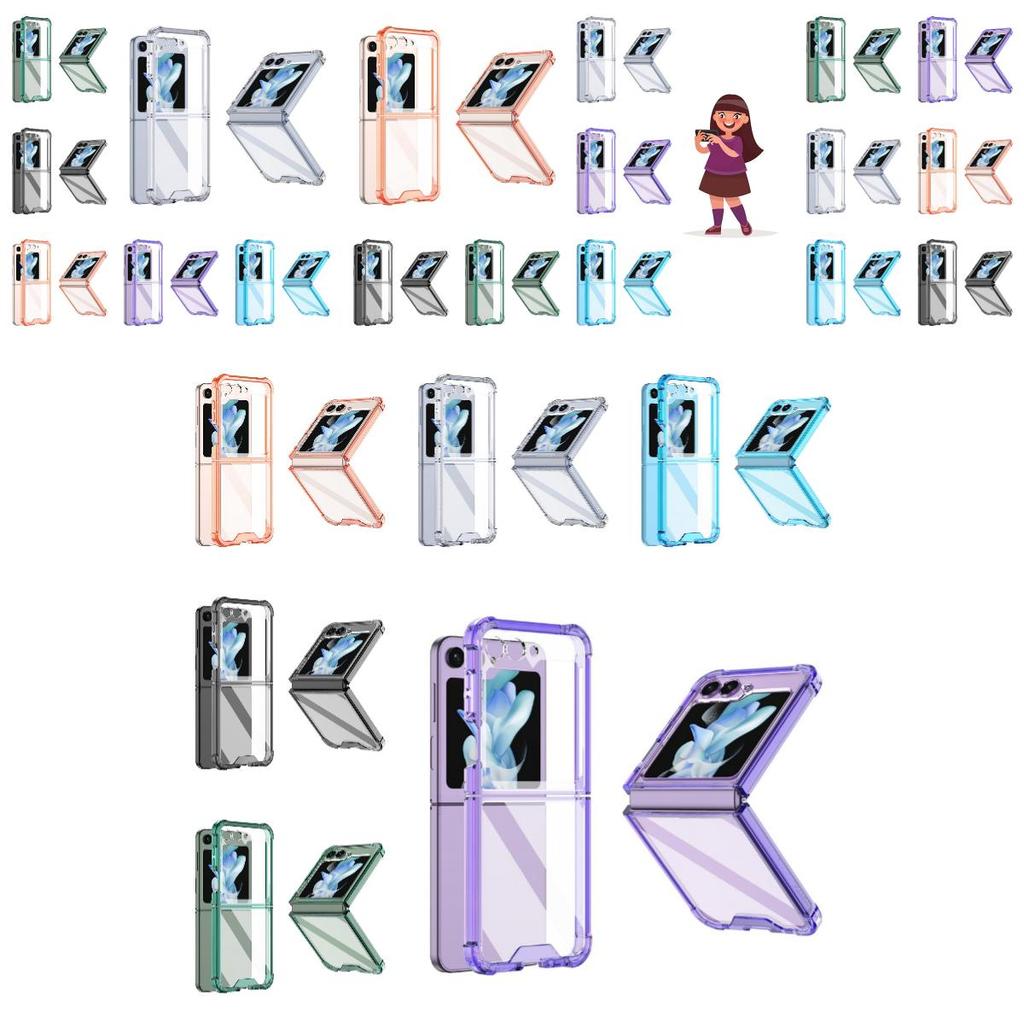 Stylish Galaxy Z Flip5 Protective Case Foldable And Simple Design Anti-drop Function