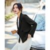 TERRE BLEUE Women's Double-Breasted Commuter Blazer