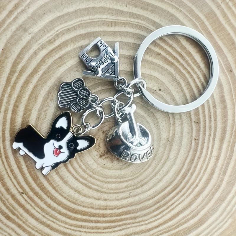 Cute Corgi Dog Keychain Pendant