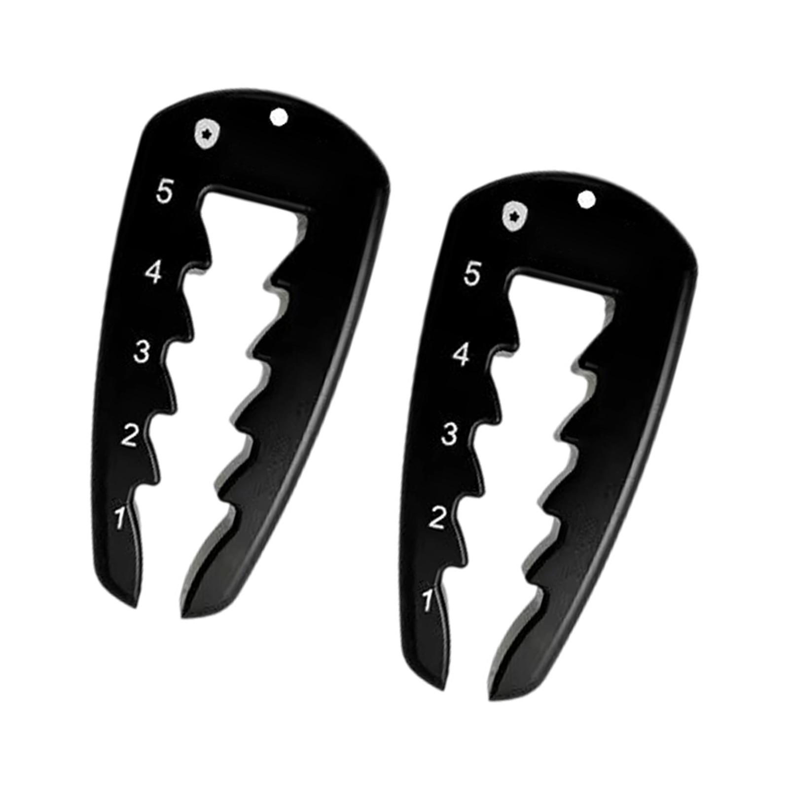 

2Pcs Adjustable Golf Tees Height Tool Height Measuring Device Precisions Tees Height Setter Swing Training Tool чёрный