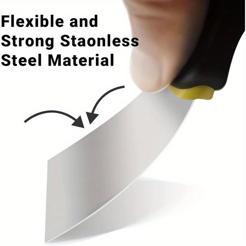 5-pack Spackelspade Skrapa, Rostfritt Stål Spackelspade Skrapa, Tapetskrapa Färgskrapa Verktyg för Spackling av Gips och Lera, Tejpning
