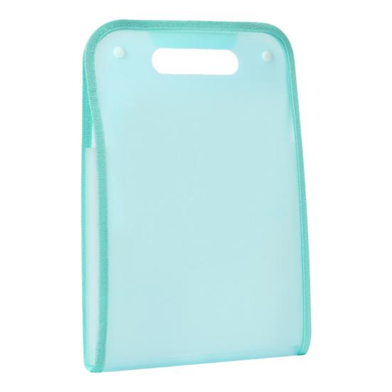 Expanding File Folder A4 13 Compartment Translucent File Case with Handle Waterproof Document Organizer Student Test Papers School Supplies