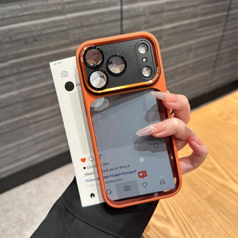 Luxurious and high-quality semi-transparent Leica metal lens frame protective case suitable for iPhone 17 Promax 16 15 14 13 Pro