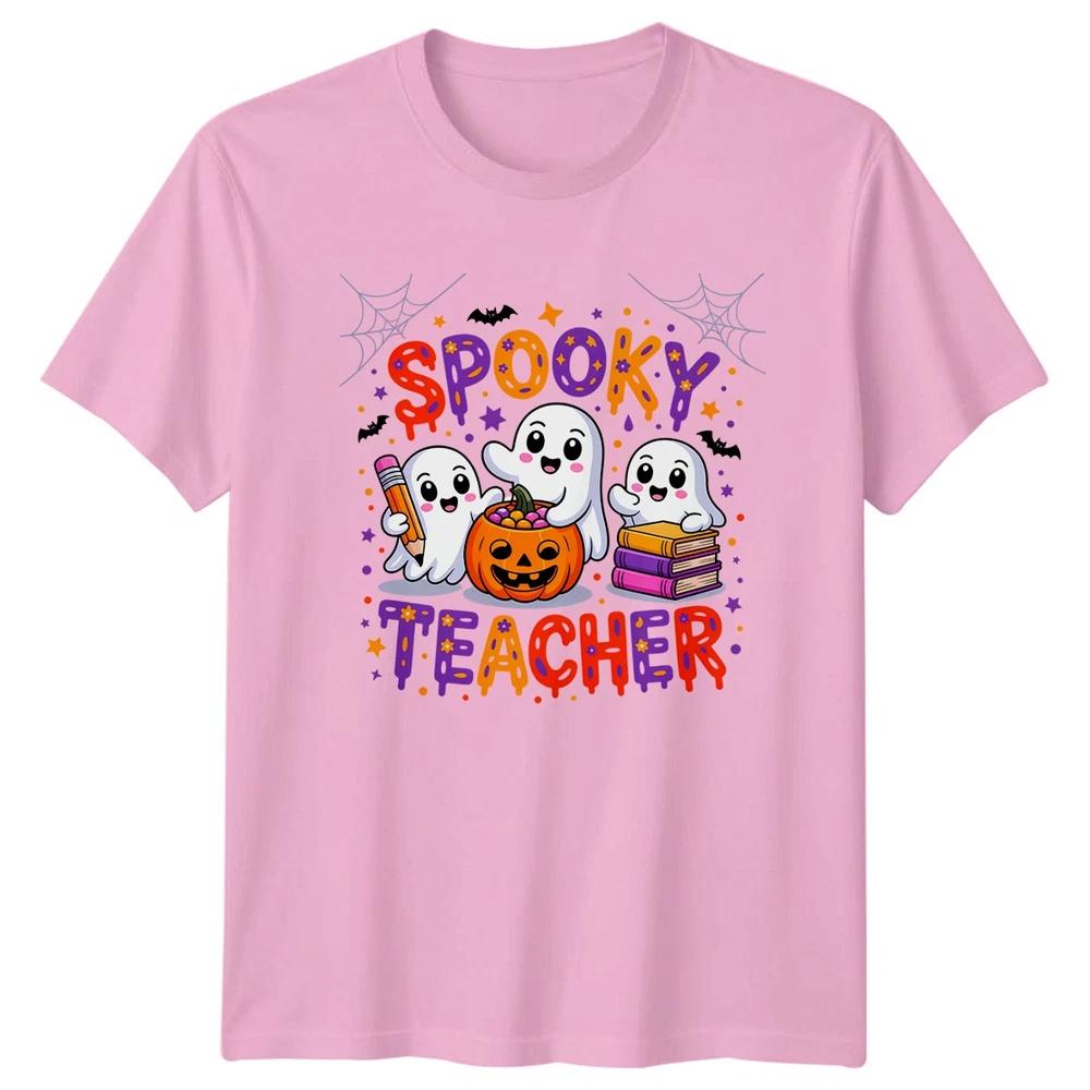 Spooky Teacher Halloween Ghosts Unisexs TShirt Unisexs Tee Graphic Unisex Top