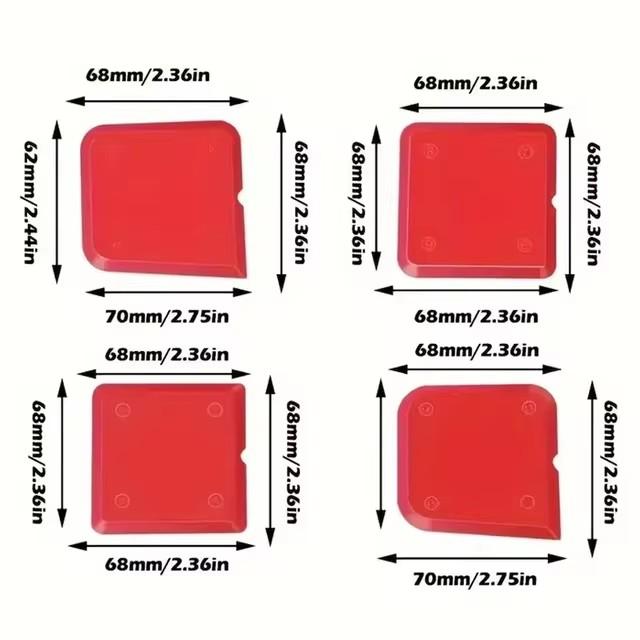 Verktygssats för tätning av silikon Fogtätningsspridare Spatelskrapa för kakel Fönsterbruk Kantborttagning Kökskonstruktionsverktyg