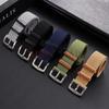 20mm 22mm Uhrenarmband für Seiko für Rolex Canvas Nylon Patch Lederarmband Uhrenarmband für Hamilton für Omega Ersatzbänder