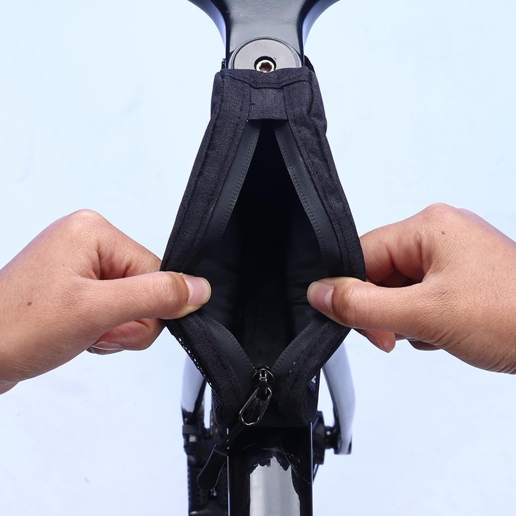 Borsa per Tubo Orizzontale Bici Custodia Compatta Riflettente Design Impermeabile per Bici da Strada Montagna Accessori per Ciclismo