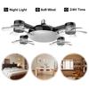 Drone Fan with LED Lantern Remote Control Electric Cordless Fan Universal Dimming Drone Fan for Dining Room Bedroom Living Room