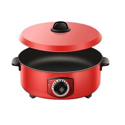 12 Inch Multifunctional Electric Hot Pot Non-Stick Frying Pan Multicooker Soup Hotpot For Home Kitchen Cooking Supplies