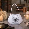 Sturdy Fabric Candy Buckets Halloween Trick or Treat Bag Funny Ghost Expressions Non-woven Handbag Accessories Lightweight for Kids Party Favors And
