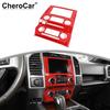Red Center Console GPS Navigation Panel Frame Decor Cover For Ford F-150 2015-20