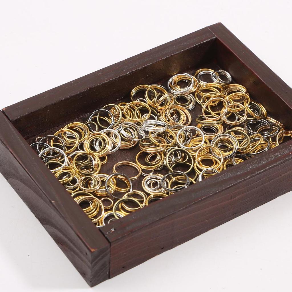 200-500Pcs Iron Double Ring Jump Ring For DIY Necklace Bracelet Jewelry Making Craft Accessories