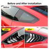 Für Ford Mustang S650 GT 2024 2025 Auto Heckklappenfenster Glänzend Schwarz Karbonfaser-Muster ABS Spiegelblenden-Abdeckung Zubehör