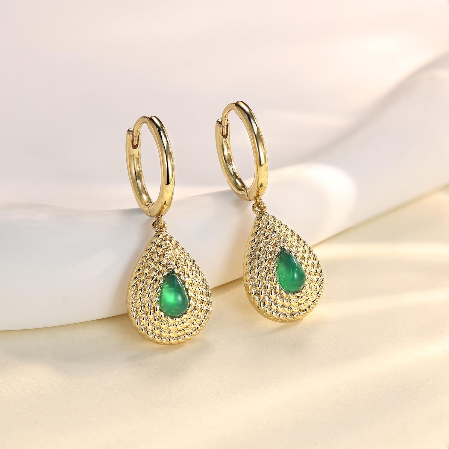 

Elegant Light Luxury Retro Chinese Drop Earrings for Weddings золотой