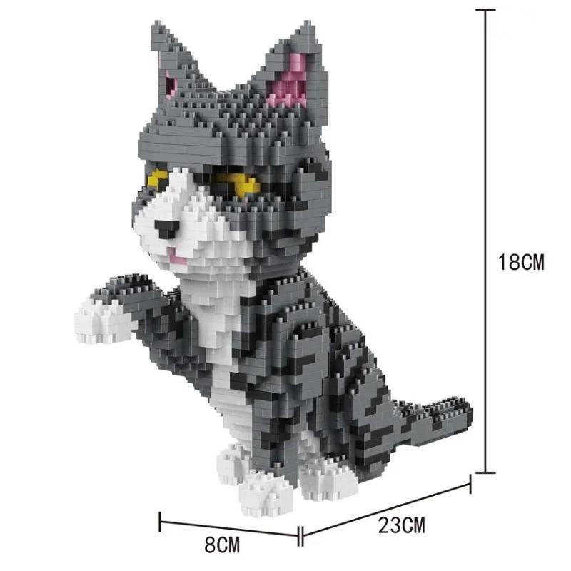 

2000+шт 16013 Mike Dog Building Blocks Diamond Micro Small Particles Spelling Toy Pet Dog Block Model Іграшки для дітей Подарунки