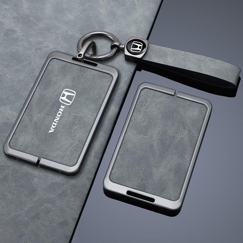 Leather Car Smart Remote NFC Key Case Cover Card Protection Shell For Honda Civic 11th Gen ZRV Integra 2023 Keyless Accessories ais256