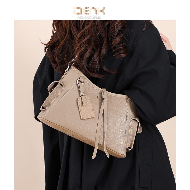 Genuine Leather High-end Underarm Bag Large-capacity Cowhide Single-shoulder Crossbody Bag