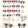 Handmade Cartoon Minnie Mickey Ear Headband Sparkly Animal Rabbit Hairpiece For Adults And Kids