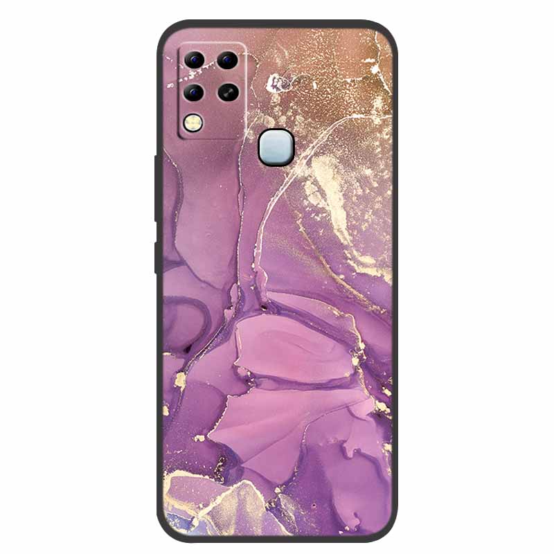 For Infinix Hot 11 G37 Case X689F Marble Silicone Protective TPU Soft Back Cover for Infinix Hot11 G37 128GB Funda Cartoon Coque