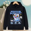 KPop Demon Hunter Rumi Cartoon Girls Boy Hooded Sweatshirt Warm Children's Korean Wave Fashion Casual Tops Casual Girls Clothing
