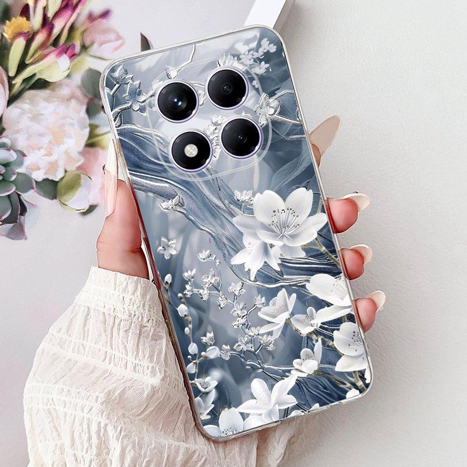 For Xiaomi Redmi Note 14 Pro Plus Case New Popular Flower Marble Soft Silicone Cover For Xiaomi Redmi Note 14 Pro Global Capinha