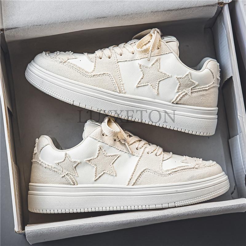 Pánské tenisky vulkanizované boty univerzální hvězdný design skateboarding šněrovací běžecké tenisové sportovní boty ležérní venkovní tenisky