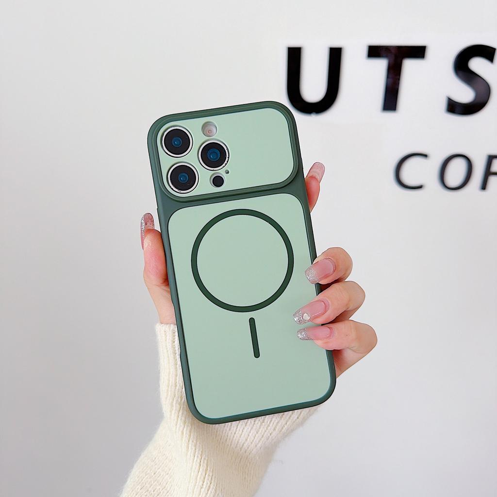 2026 New iPhone Case for 16 15 14 Pro Max, Luxury Matte Magnetic Cover with Camera Lens Protector, Anti-Scratch Wireless Charging Phone Shell
