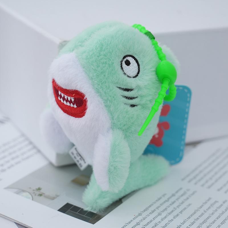 Plush Shark Charming Keychain Ocean Animal Soft Toy Adorable Charm Backpack