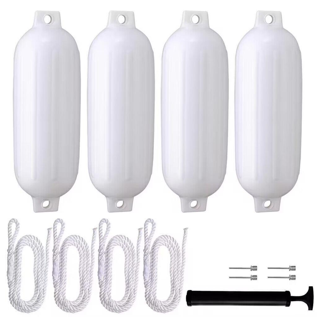 4x Marine Boat Fenders Protection Accessories Inflatable Boat Anti Collision Balls Yacht Boat Bumpers Fender for Pontoon Docking
