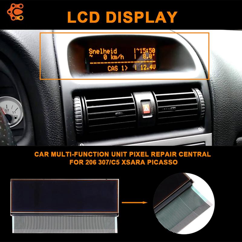 5 Inch Car Dashboard Central Navigator LCD Screen Display For Peugeot 206 307 Citroen C5 Xsara Picasso Car Display Accessories