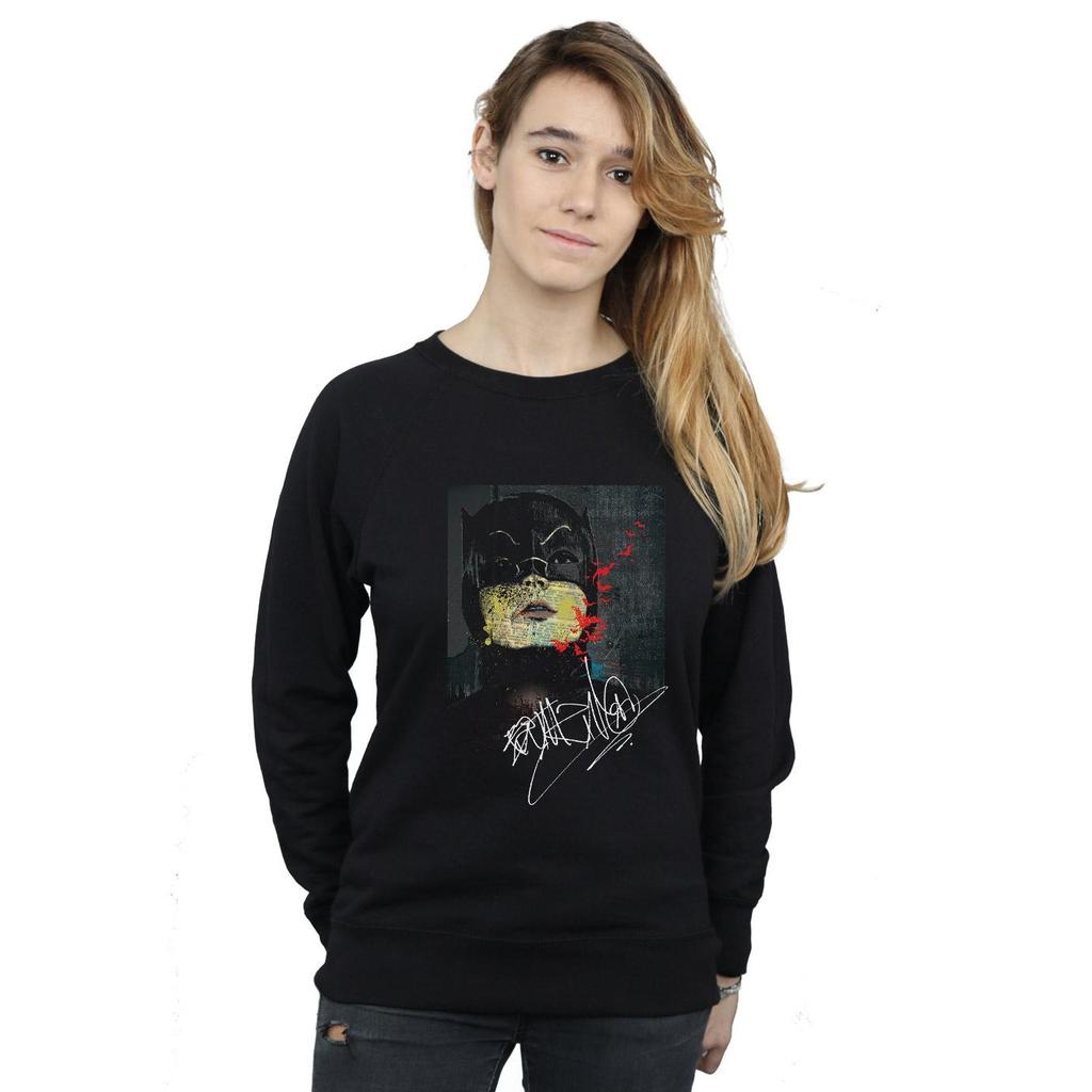 DC Comics Womens/Ladies Batman TV Series Signature Painting Sweatshirt
