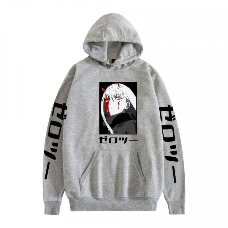 Anime Darling In Franxx Zero Two Printed Hoodie Teens Unisex Casual Sweatshirt Fall