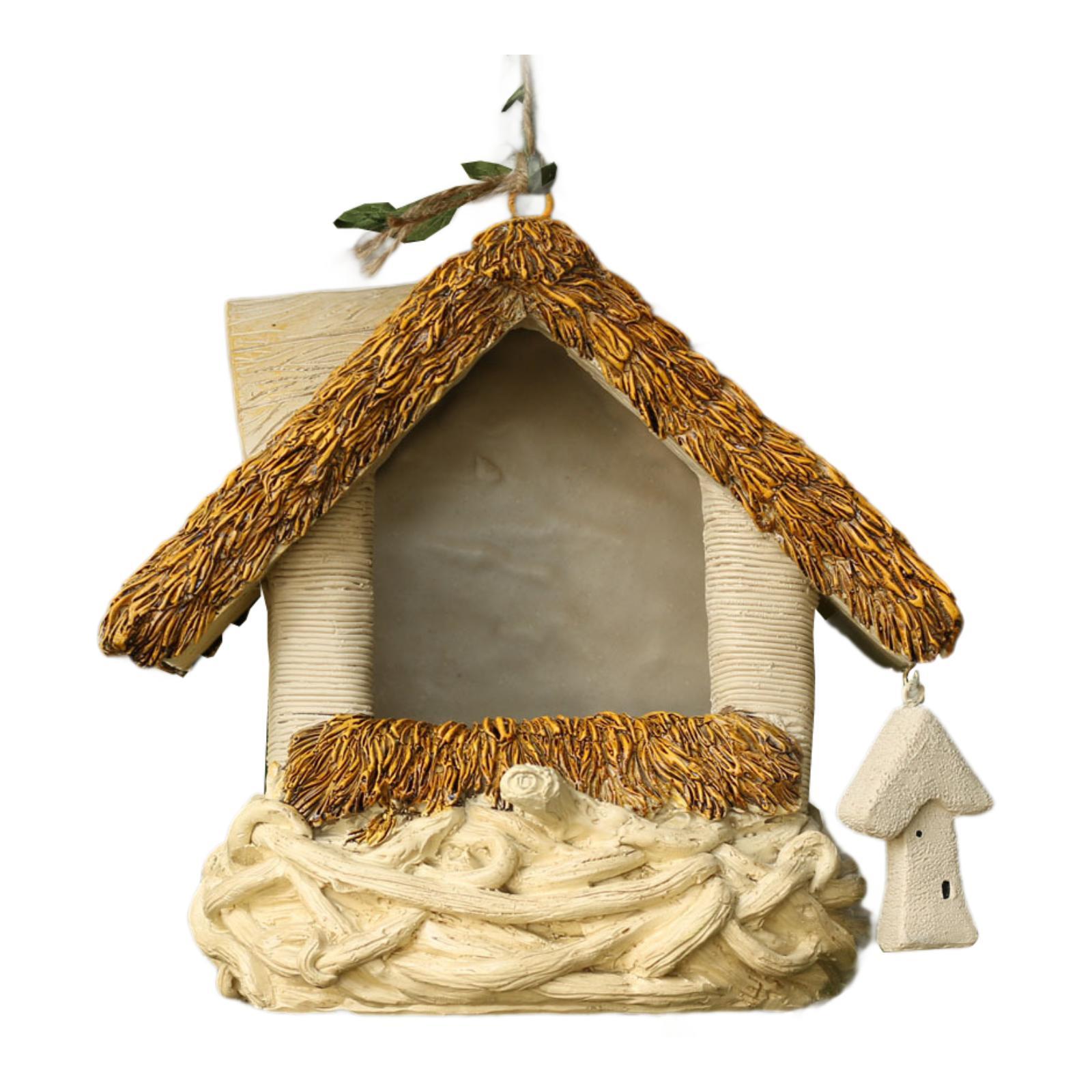 

Hanging Bird House Birdhouse Ornament Bird Shelter for Bird Backyard Yard