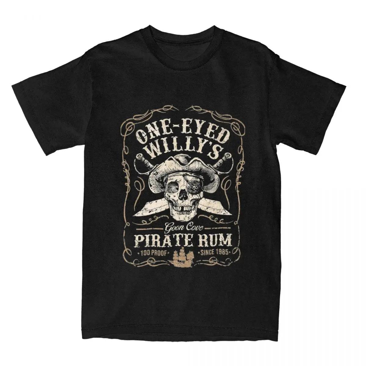 

Рубашка One Eyed Willy s Goon Cove Pirate Rum, аксессуары для мужчин и женщин, винтажные футболки из чистого хлопка с коротким рукавом, одежда для взрослых XL