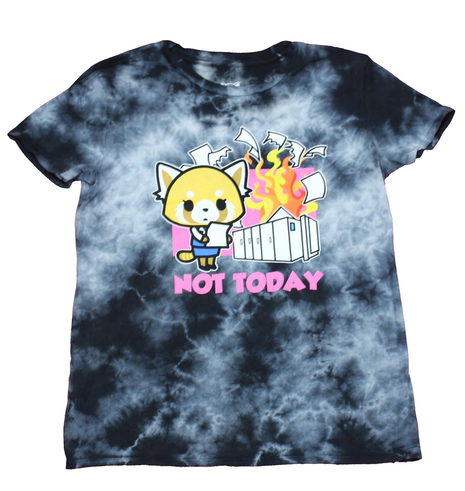 Aggretsuko Girls Juniors T-shirt Not Today Copier Fire Image XXXXL
