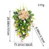 Wedding Tulips Swag Door Wreath Artificial Fence Flowers Garland for Apartment Anniversary