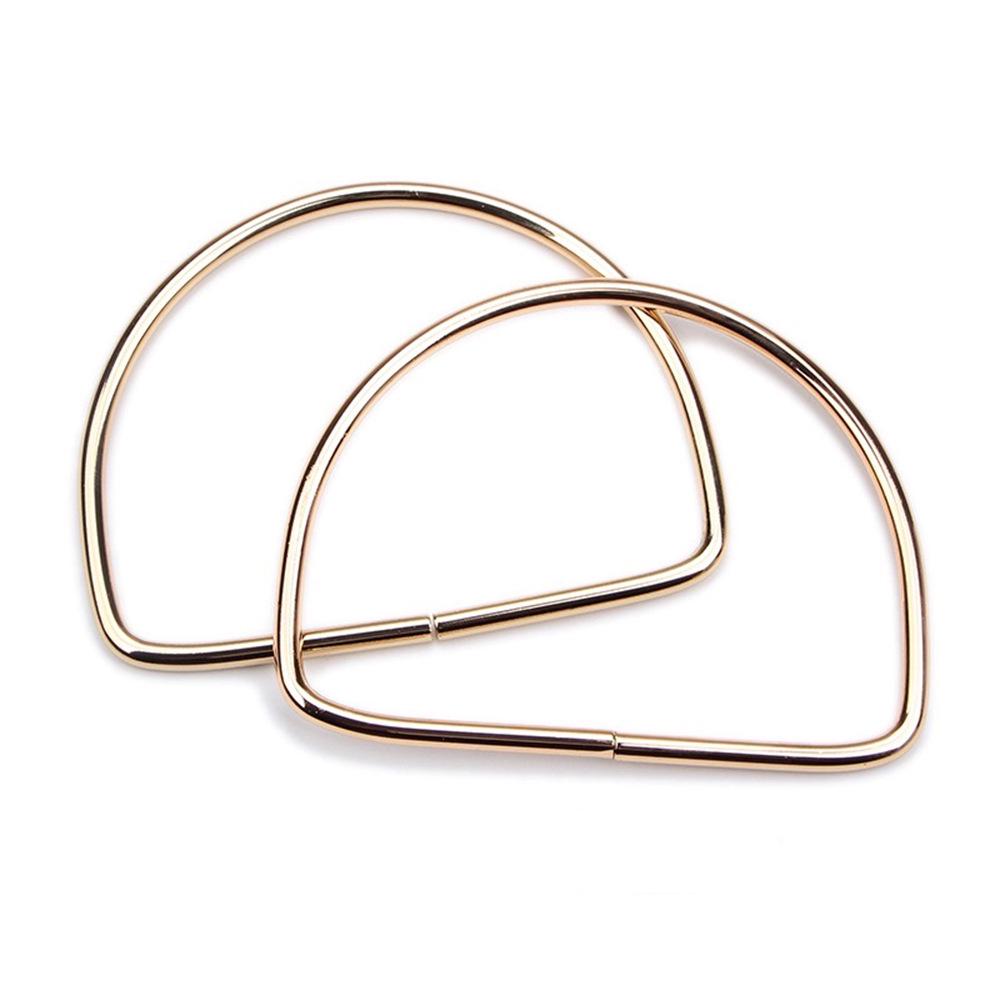 Asas metálicas semicirculares para bolsos tejidos - Diseño de cabeza de oso y gato