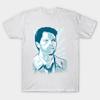 Men Black Print T-shirt Castiel - Portrait No-Cut Heat Transfer Print Cotton Tshirt