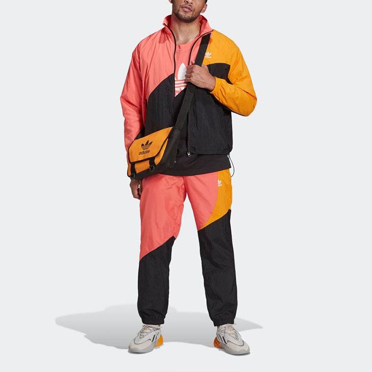 Adidas Originals ADICLOOR Jackets Men's Orange Stand Collar Moderate Other HC4500