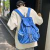 Lightweight Canvas Shoulder Bag Casual College Student Schoolbag  Rucksack