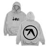 Drukqs Dual Logo Heavyweight Hoodie Aphex Twin High Street Sweatshirts Harajuku Long Sleeve Streetwear Fashion Unisex