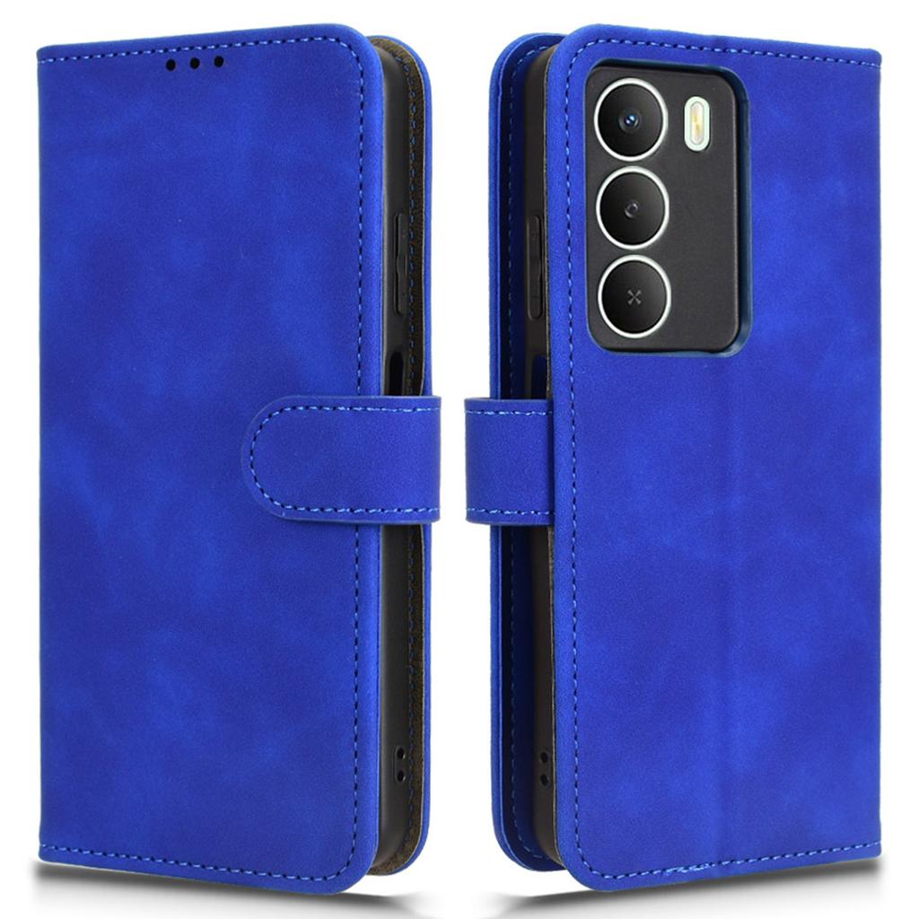 For Realme 14x 5G Leather Case Skin Feel Anti Drop Wallet Flip Phone Cover