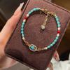 Turquoise Imitation Beaded Bracelet Adjustable Fashion Jewelrys Women's Bracelet  Birthday Gifts
